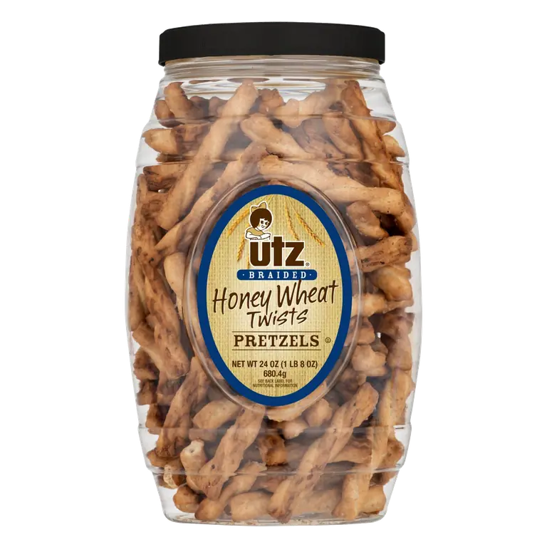 Braided Honey Wheat Twists Pretzels