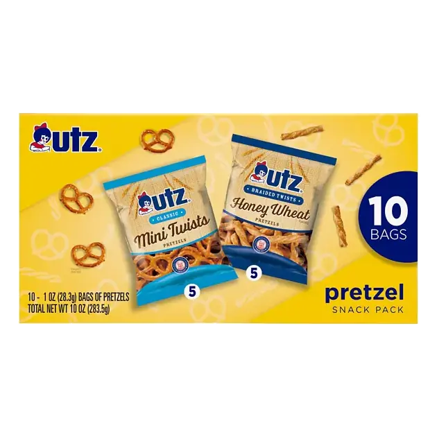 Classic Braided Twists Mini Twists/Honey Wheat Pretzel Snack Pack