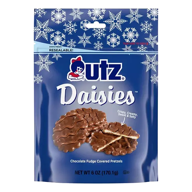 Daisies Chocolate Fudge Covered Pretzels