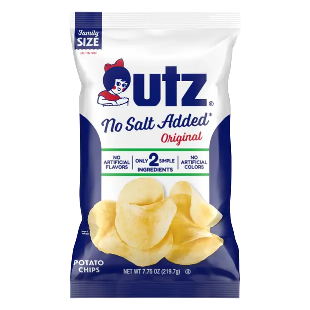 Gluten Free No Salt Added Original Potato Chips Family Size