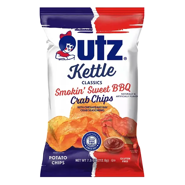Kettle Classics Crab Smokin' Sweet BBQ Potato Chips
