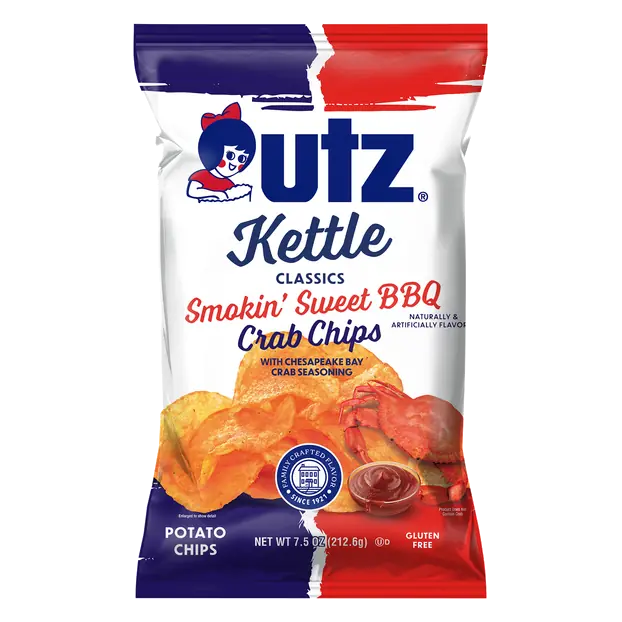 Kettle Classics Gluten Free Smokin' Sweet BBQ Crab Potato Chips