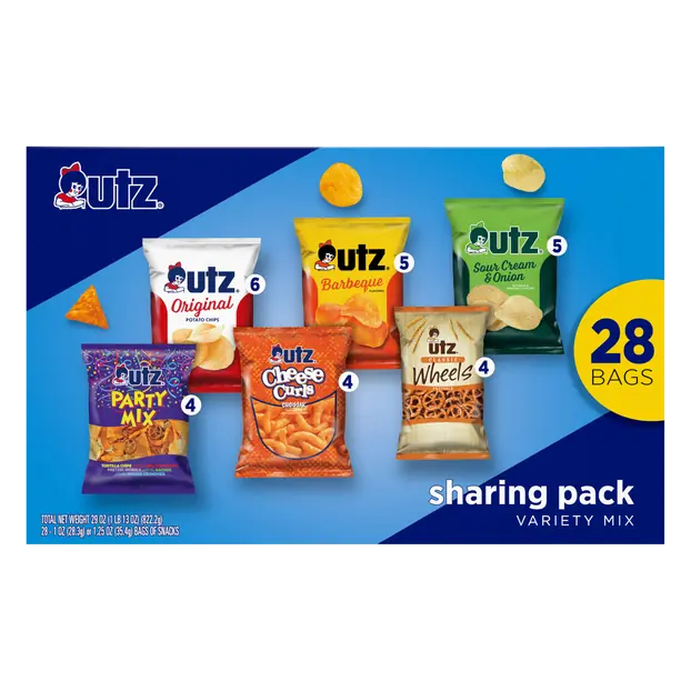 Potato Chips Variety Snack Pack Sharing Pack - 28 ct
