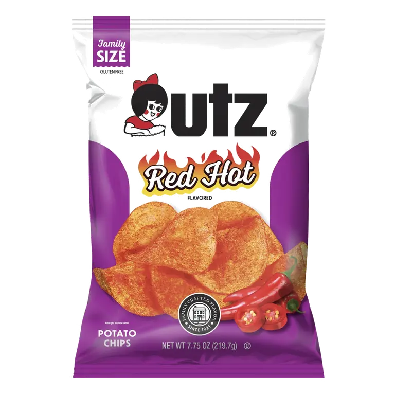 Red Hot Flavored Potato Chips
