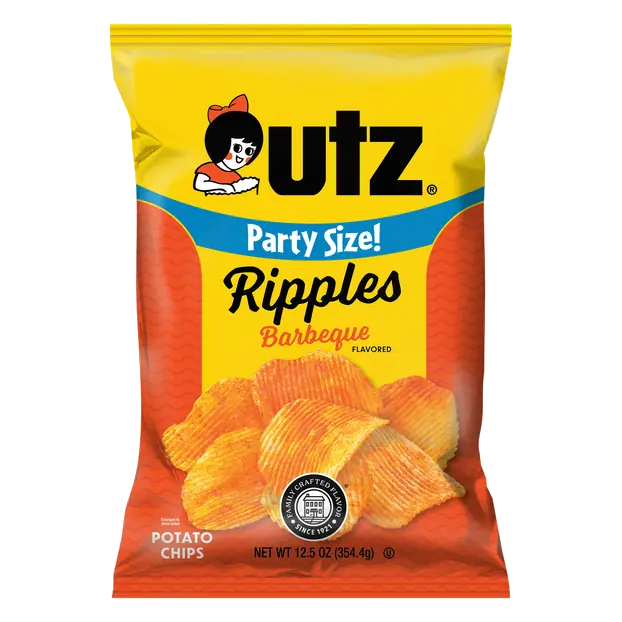 Ripples Barbeque Potato Chips Party Size