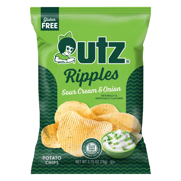 Ripples Gluten Free Sour Cream & Onion Potato Chips
