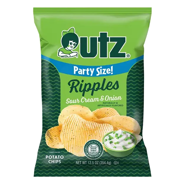Ripples Sour Cream & Onion Potato Chips Party Size!