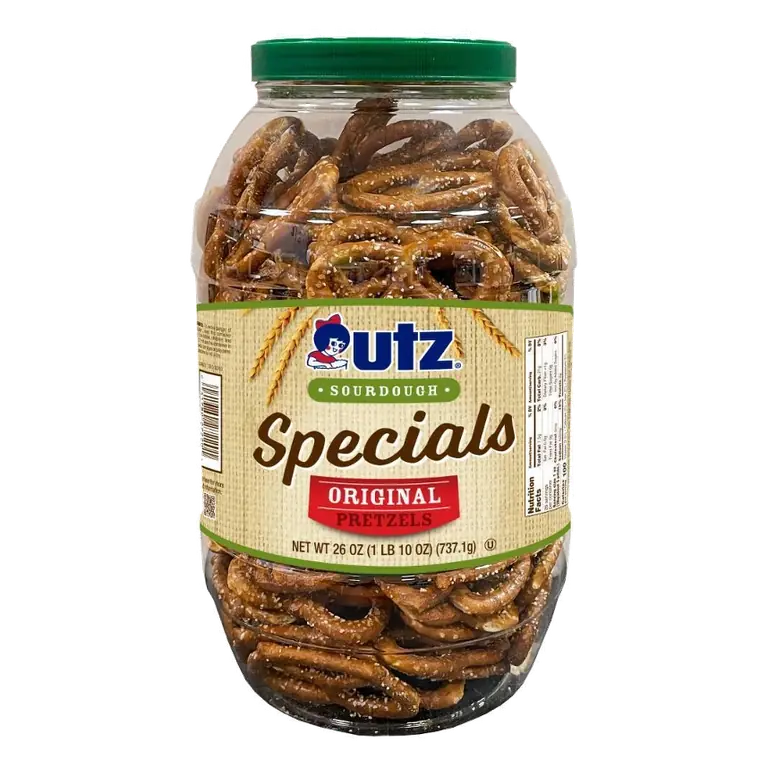 Utz Sourdough Specials Original Pretzels Barrel, 26oz: Tree Nut Free
