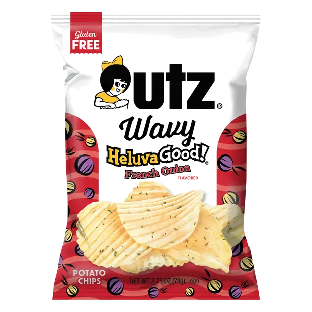 Wavy Gluten Free HeluvaGood! French Onion Potato Chips