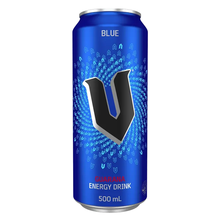 V Energy Drink Blue Can