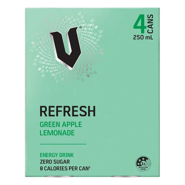 V Refresh Energy Drink Green Apple Lemonade
