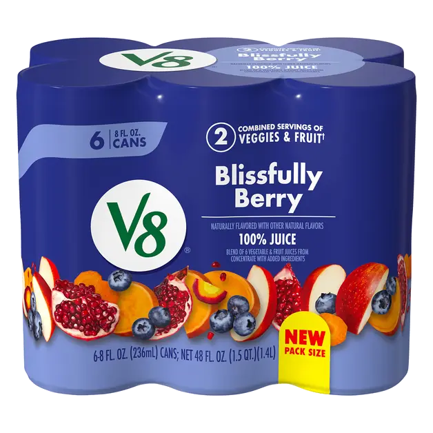 Blissfully Berry Fruit & Vegetable Juice - 6 pk