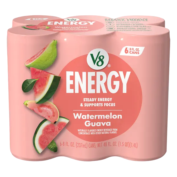 +Energy Watermelon Guava Juice Drink - 6 pk