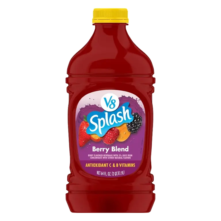 V8 Splash Berry Blend Juice, 64 fl oz Bottle: Gluten-Free