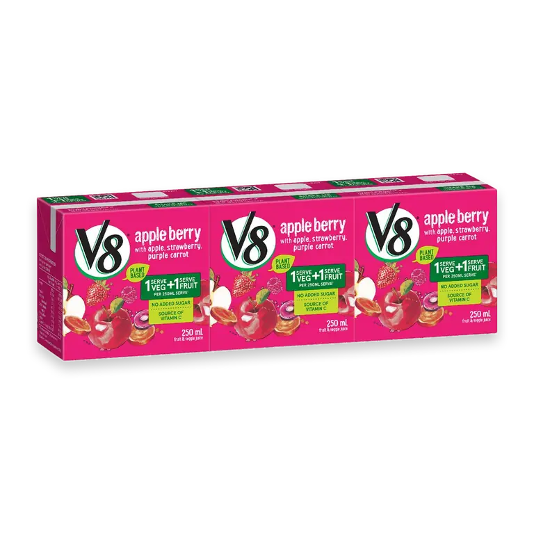 V8 Apple Berry Juice Multipack