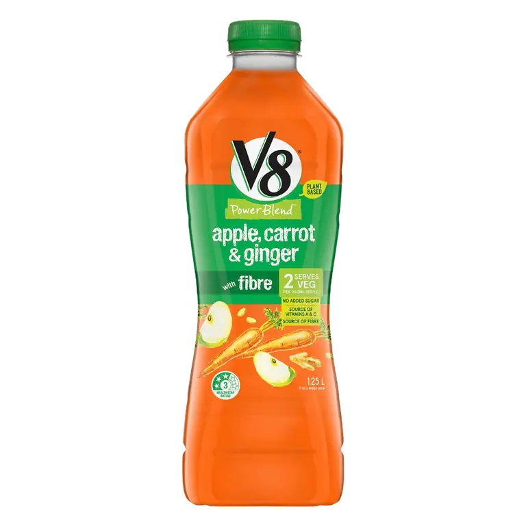V8 Apple Carrot Ginger Juice