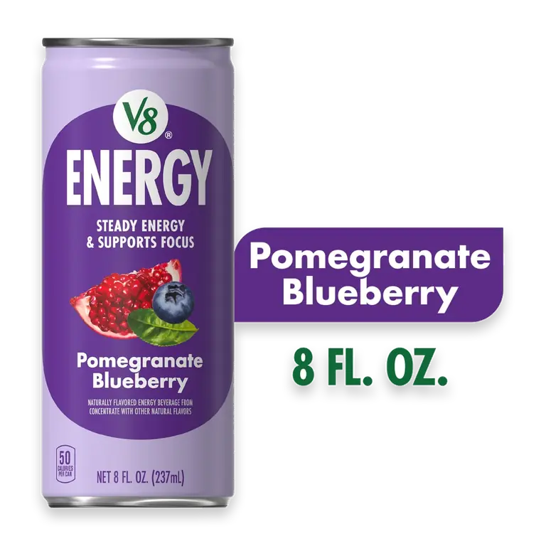 V8 Energy Pomegranate Blueberry Energy Drink, 8 fl oz Can