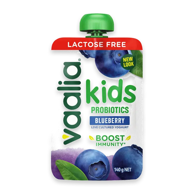 Lactose Free Kids Probiotic Yoghurt Pouch Blueberry
