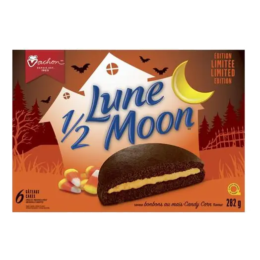 Half Moon Chocolate Cakes Candy Corn Flavour 6 Pack 282 g
