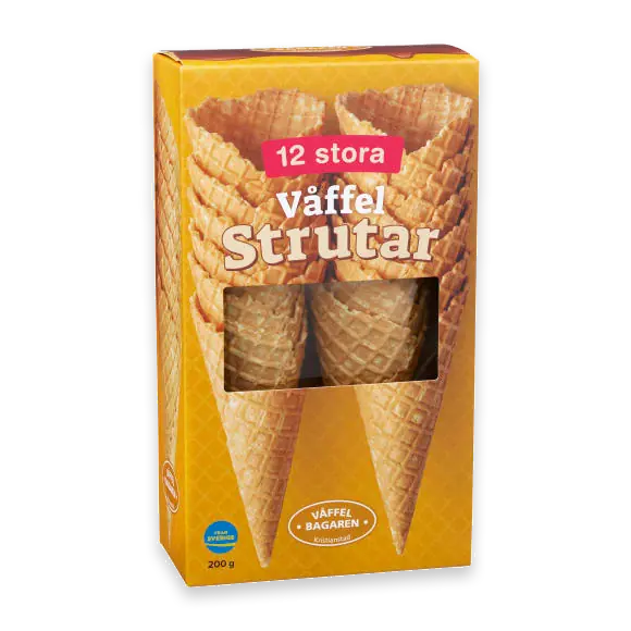 Våffelstrutar 12 Stora