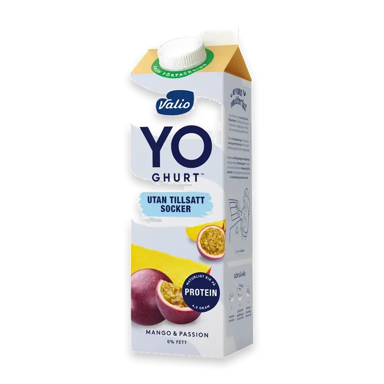 Fruktyoghurt Mango Passionsfrukt 0% 1000g