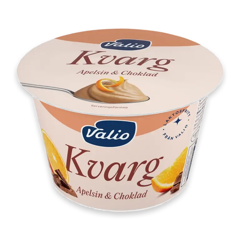 Kvarg Apelsin & Choklad Laktosfri 200g