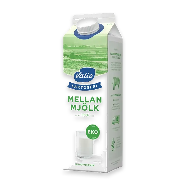 Mellanmjölk Laktosfri 1,5% 1l KRAV