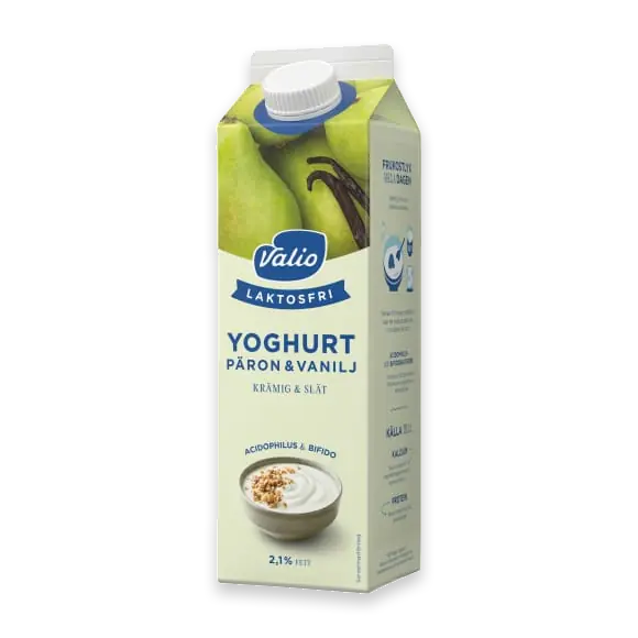 Päron Vanilj Slät Yoghurt Laktosfri 2,1%