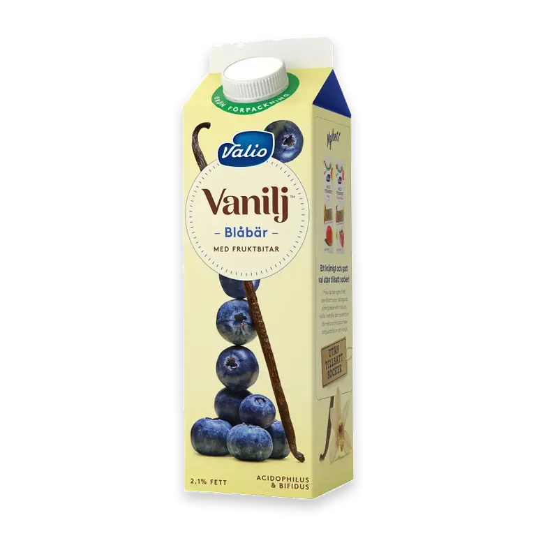 Vaniljyoghurt Blåbär 2,1% 1000g