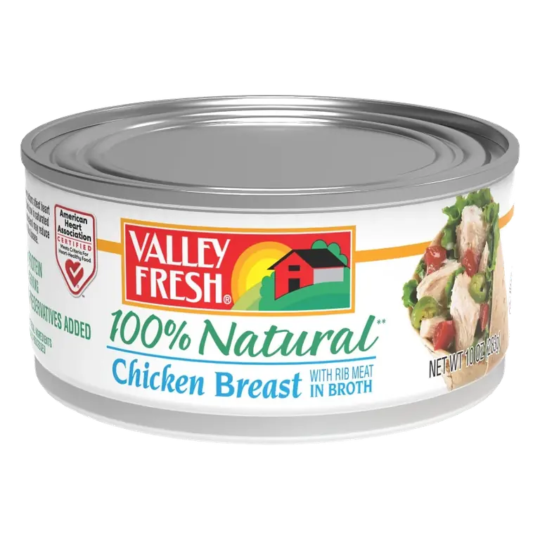Valley Fresh White & Dark Chicken in Water, 10oz