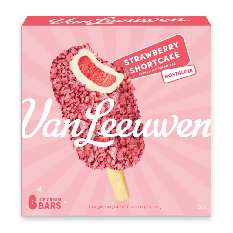 Van Leeuwen Strawberry Shortcake French Ice Cream Bar