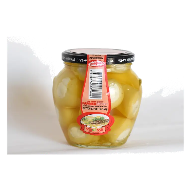 Cherry Paprika Gul med Ost