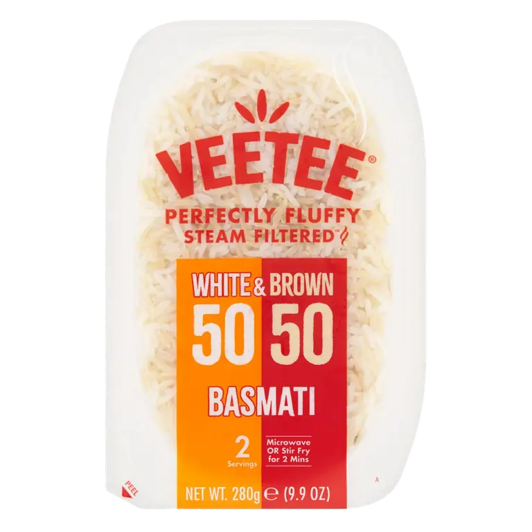 White & Brown 50/50 Basmati 280g