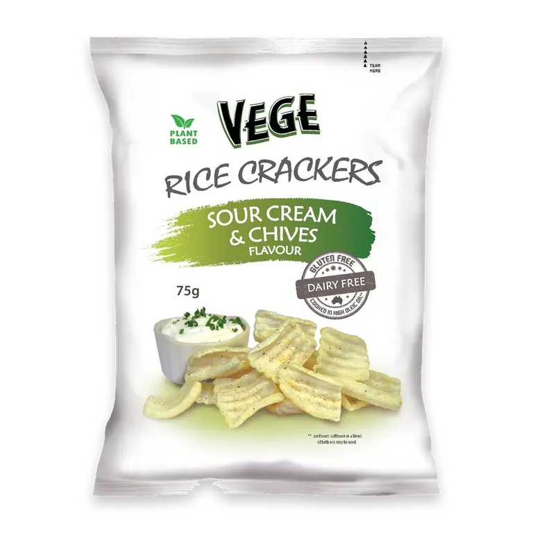 Rice Crackers Sour Cream & Chives