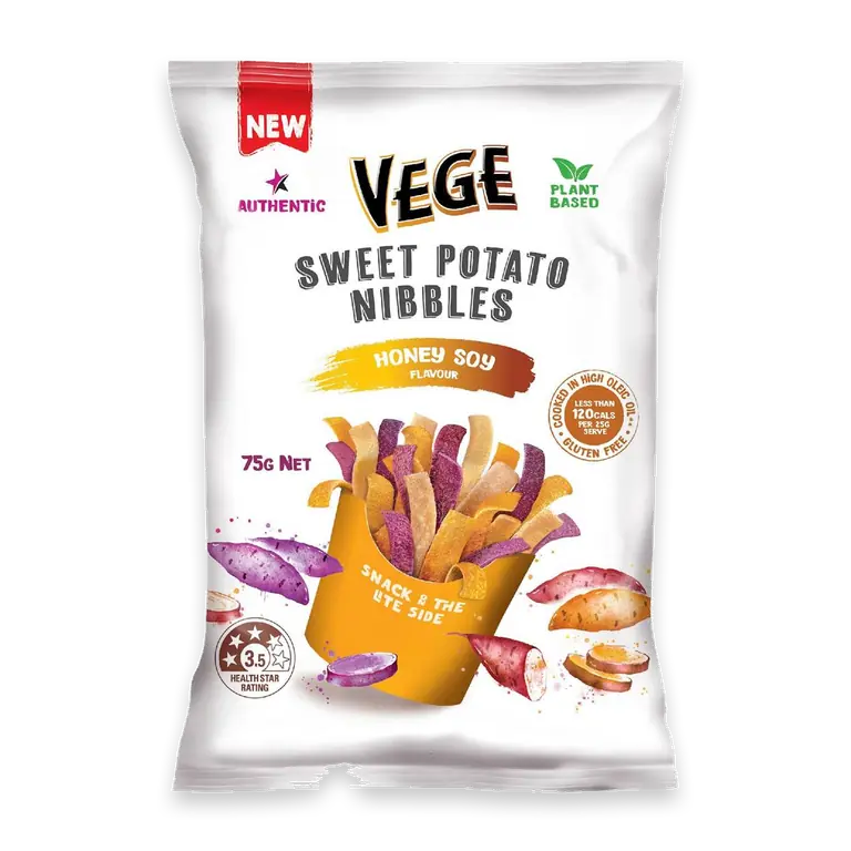 Sweet Potato Nibbles Honey Soy Flavour