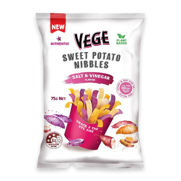 Sweet Potato Nibbles Salt & Vinegar Flavour
