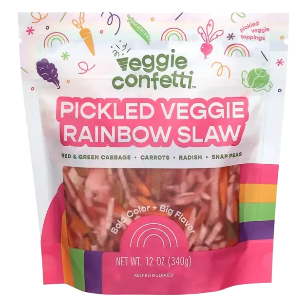 Pickled Veggie Rainbow Slaw