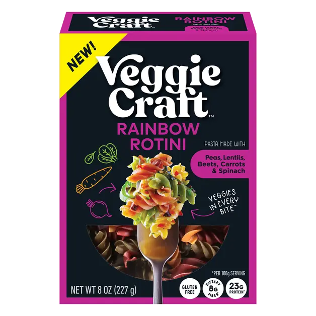 Gluten Free Pea Lentil Beet Carrot & Spinach Rotini Pasta