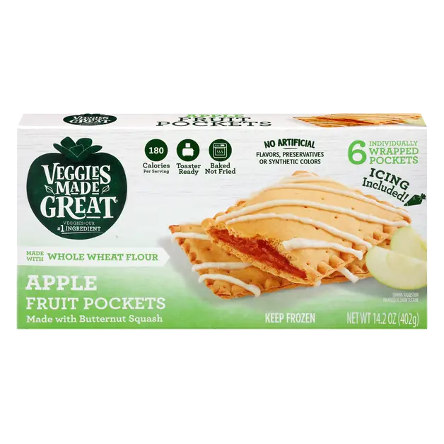 Apple Fruit Pockets - 6 ct Frozen