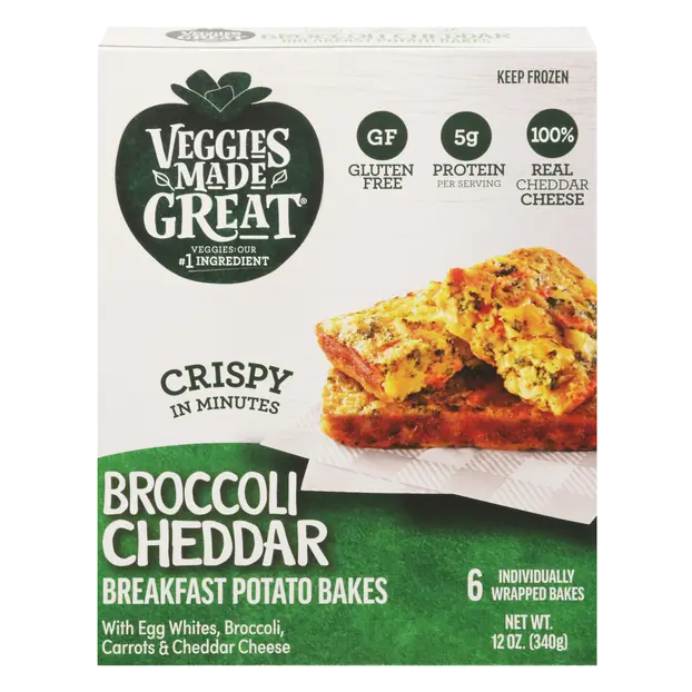 Gluten Free Broccoli Cheddar Breakfast Potato Bakes 6ct