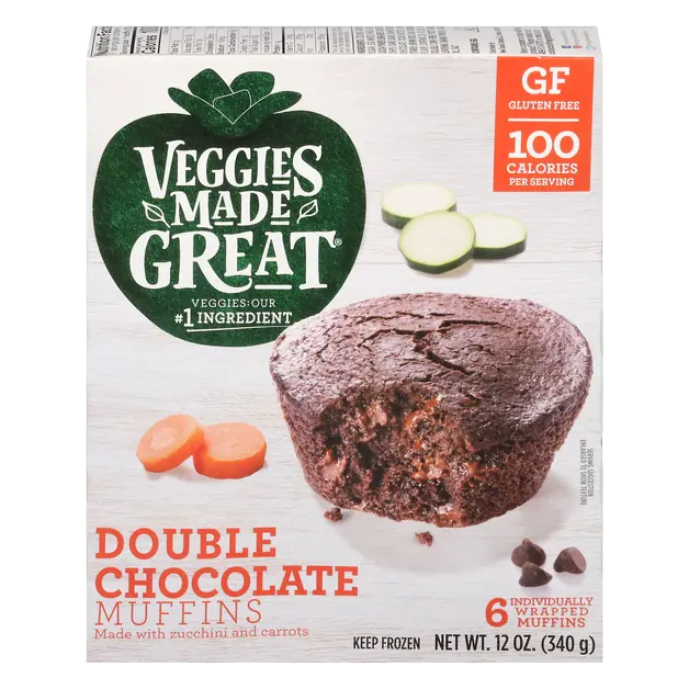 Gluten Free Double Chocolate Muffins - 6 ct Frozen