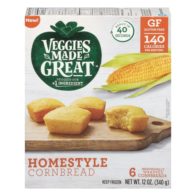 Gluten Free Homestyle Cornbread - 6 ct Frozen