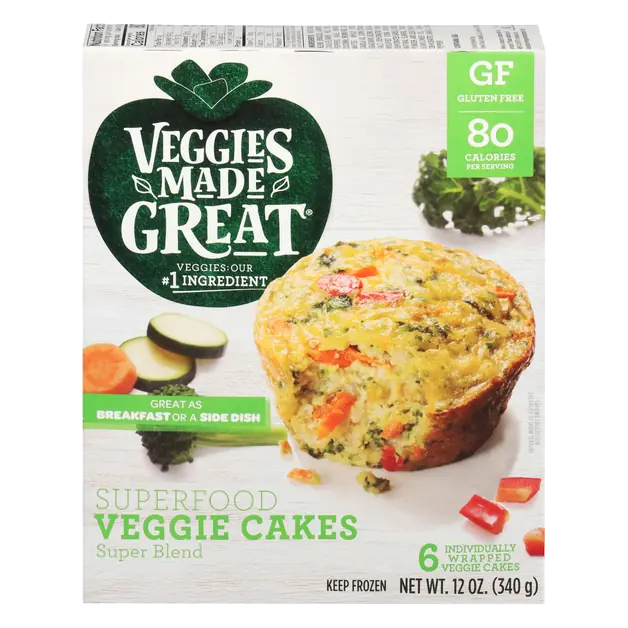 Gluten Free Super Blend Veggie Cakes - 6 ct