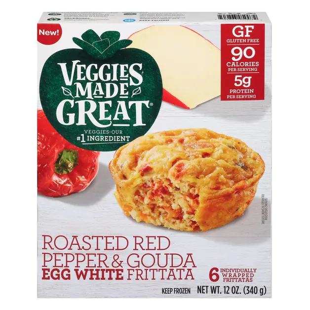 Roasted Red Pepper & Gouda Frittatas - 6 ct Frozen