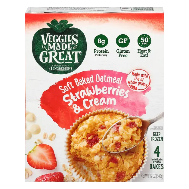 Strawberry & Cream Soft Baked Oatmeal Frozen -4 ct