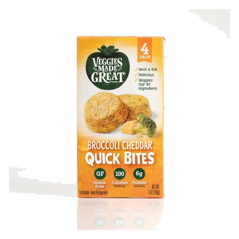 Veggies Made Great Broccoli Cheddar Quick Bites, 9oz/4ct: Gluten-Free