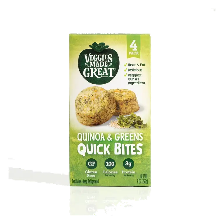 Veggies Made Great Quinoa and Greens Quick Bites, 9oz/4ct: Gluten-Free