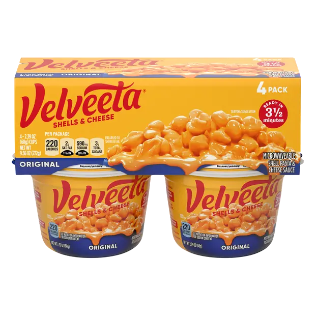 Original Shells & Cheese Pasta Microwaveable Cup - 4 ct