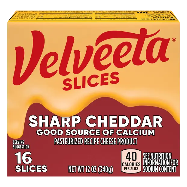Sharp Cheddar Cheese Product Slices - 16 ct