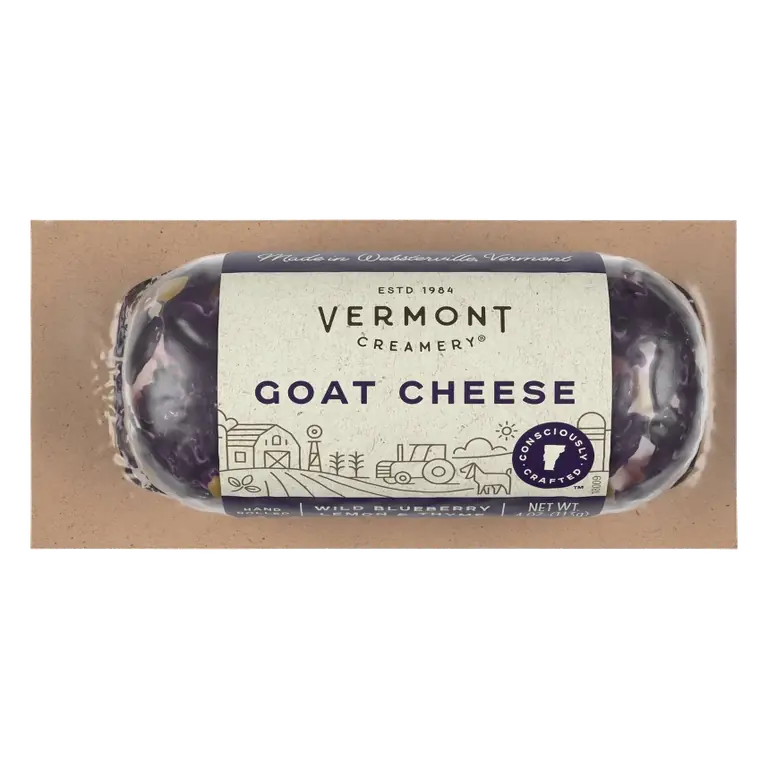 Blueberry Lemon & Thyme Goat Cheese Log